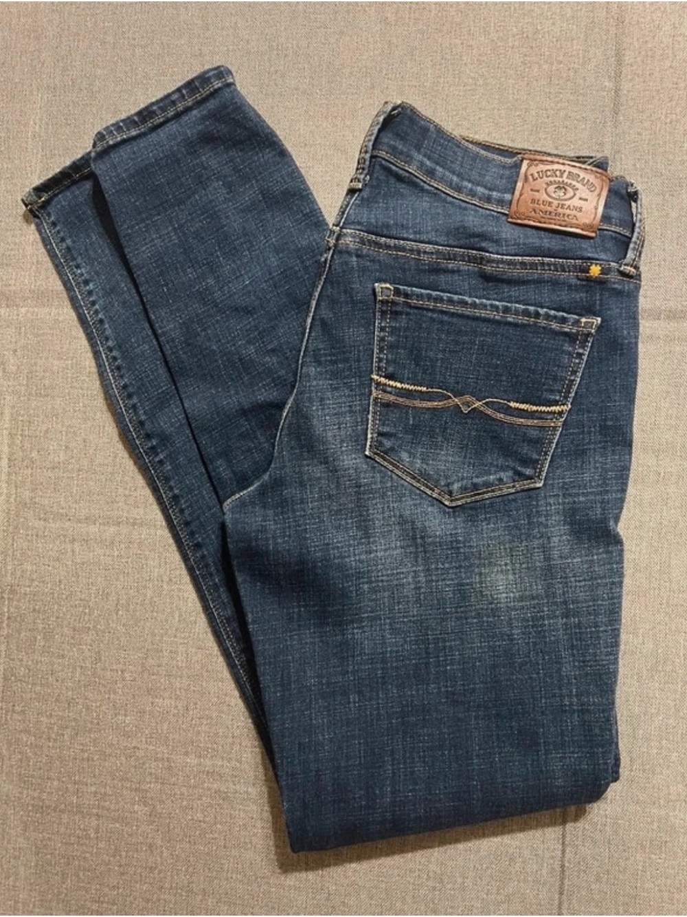 Lucky Brand Charlie Skinny Women's Blue Jeans Waist 28